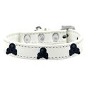 Mirage Pet Products Skull Widget Dog CollarWhite Size 20 631-27 WT20